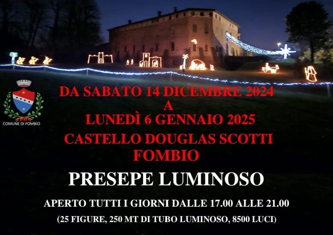 Presepe Luminoso al Castello Douglas Scotti di Fombio